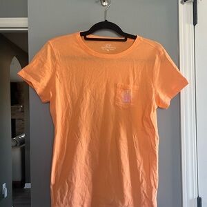 Vineyard Vines Peach Crew Neck Tee